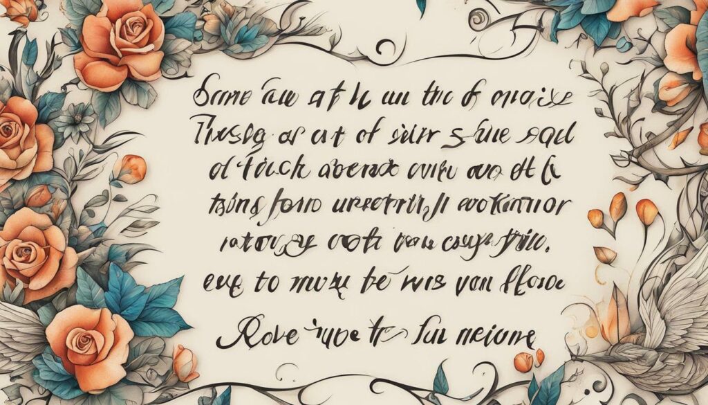 Lettering and Quotes Tattoo Style