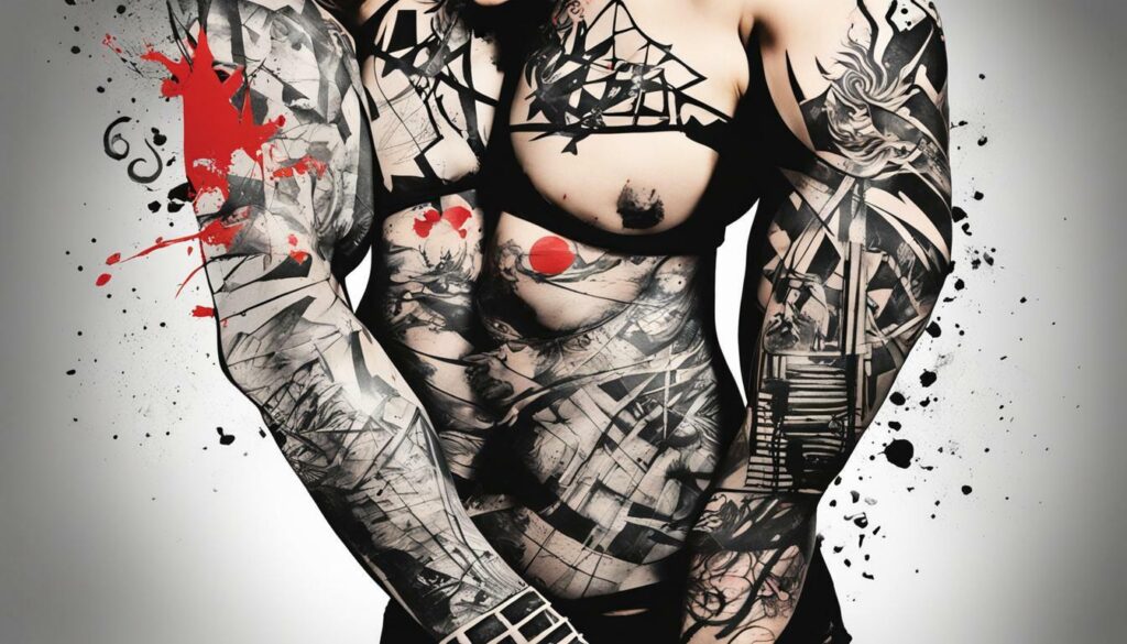 Trash Polka Tattoo Style