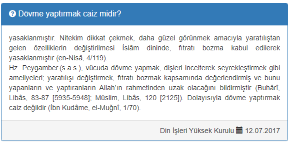 dövme yaptırmak caiz mi